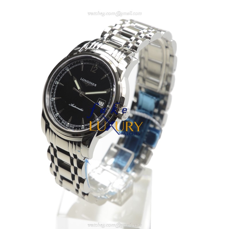 Longines L2.766.4.59.6 Saint Imier Automatic Black Dial Silver Stainless Steel Replica Watch - Image 3