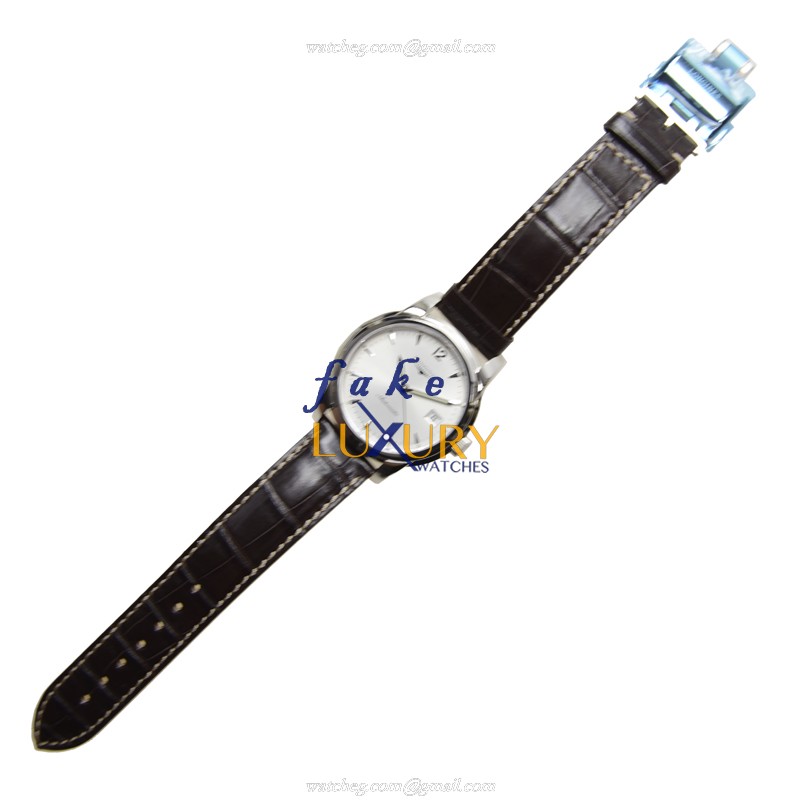 L2.763.4.72.0 - Longines Saint Imier Replica Watch - Automatic Silver Dial Brown Alligator Strap - Image 2