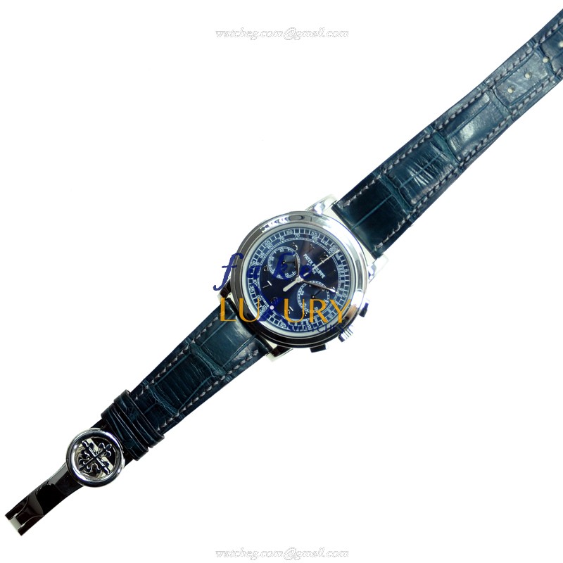 Patek Philippe 5070P-001 Replica Watch, Blue Dial, 950 Platinum Case, Manual Wind - Image 2
