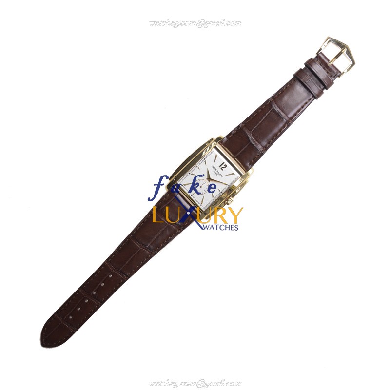 Patek Philippe 5124J-001 Gondolo Replica Watch, Manual Wind, 18kt Yellow Gold Case, White Dial - Image 2