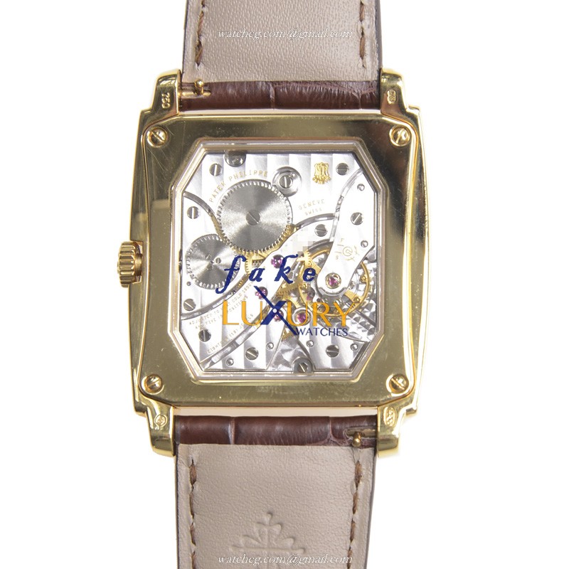 Patek Philippe 5124J-001 Gondolo Replica Watch, Manual Wind, 18kt Yellow Gold Case, White Dial - Image 3