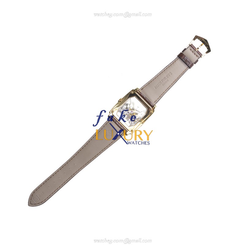 Patek Philippe 5124J-001 Gondolo Replica Watch, Manual Wind, 18kt Yellow Gold Case, White Dial - Image 4