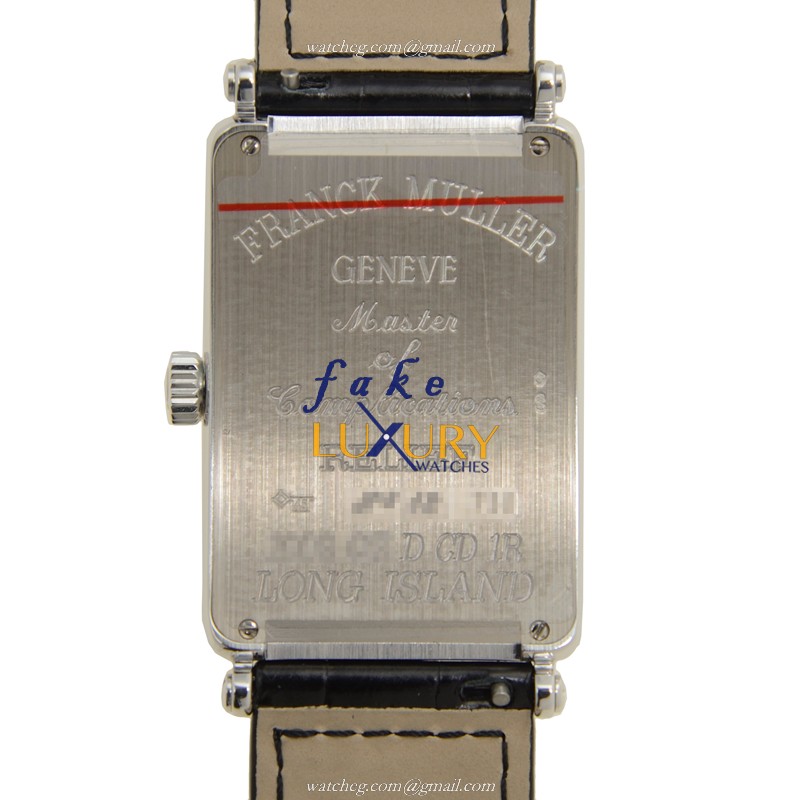 Franck Muller 1002 QZ REL D CD 1R OG LONG ISLAND Quartz 18kt White Gold & Diamond Replica Watch - Image 3