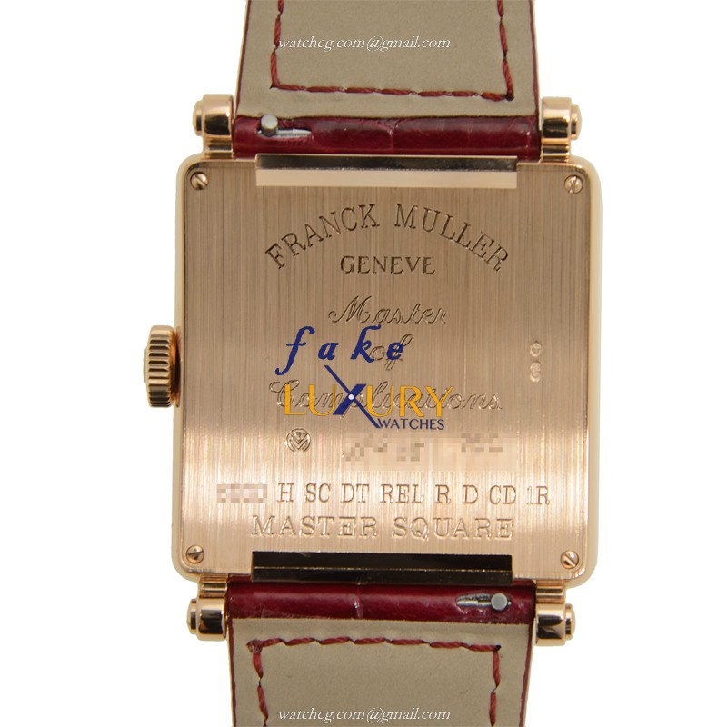 Franck Muller 6000 H SC DT REL R D CD 1R 5N Replica Master Square Automatic Silver Dial Rose Gold - Image 3