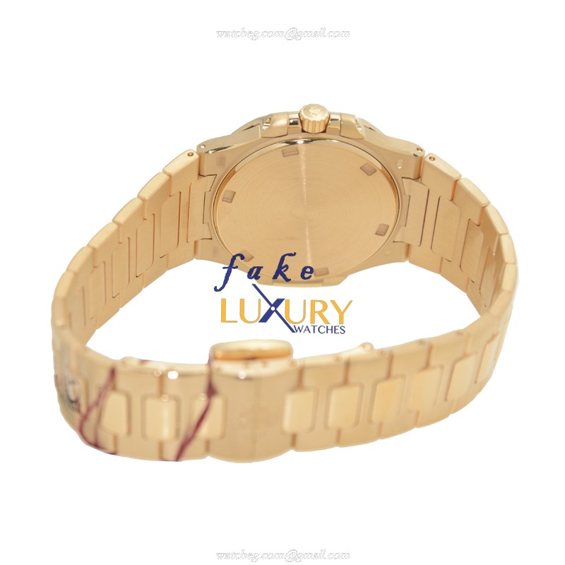 Patek Philippe 7010/1R-012 Nautilus Replica Watch, Quartz, 32mm, 18kt Rose Gold & Diamonds Case - Image 4