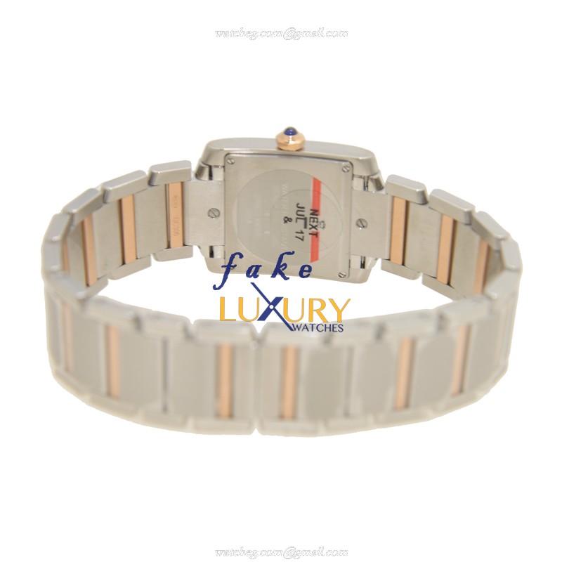 Cartier WE110005 TANK Quartz Silver Dial Stainless Steel Replica Watch - Image 4