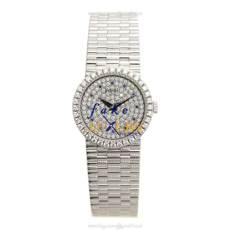 Piaget Tradition G0A05421 Manual Wind 18kt White Gold Diamond Silver Dial Replica Watch - Image 2