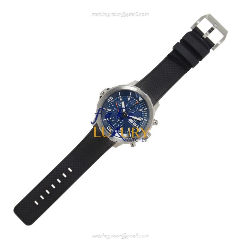 IWC Aquatimer IW376805 - Replica Watch - Blue Dial - Automatic - Steel Case - Rubber Strap - Image 2