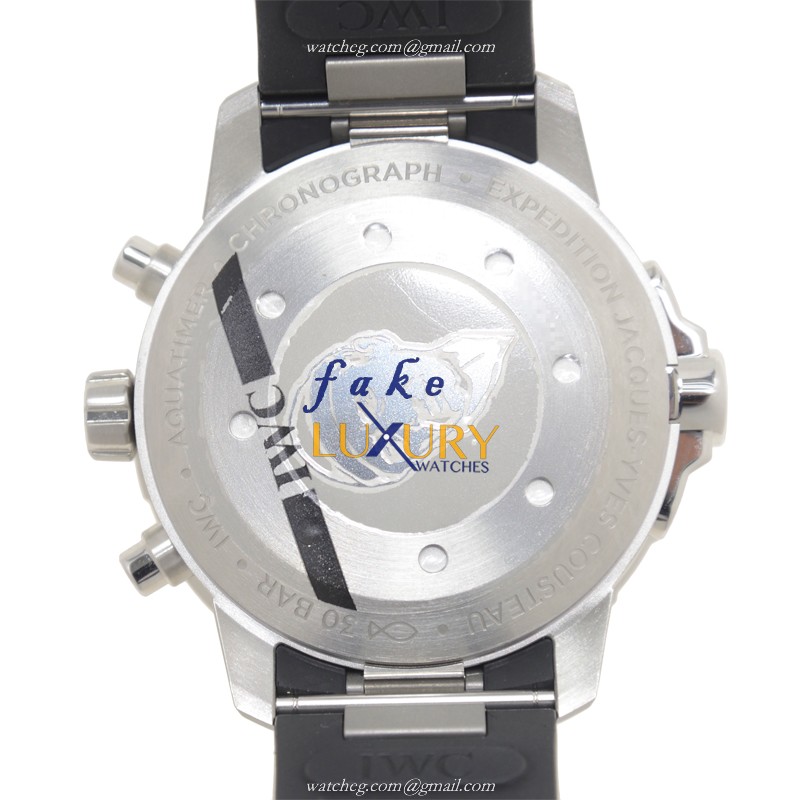 IWC Aquatimer IW376805 - Replica Watch - Blue Dial - Automatic - Steel Case - Rubber Strap - Image 3