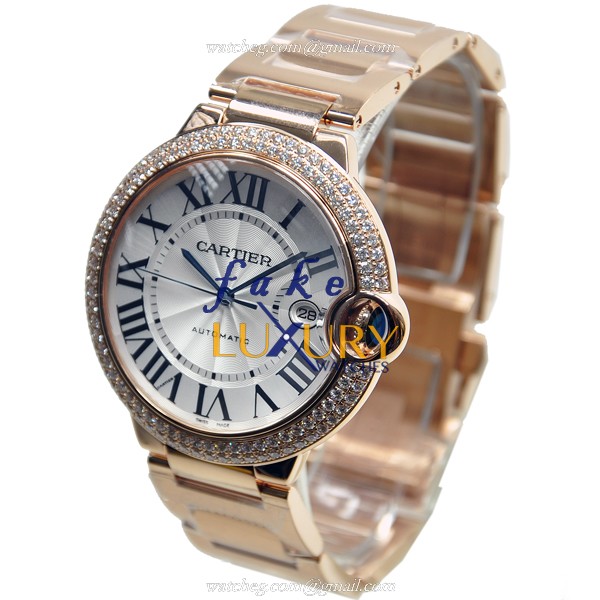 Cartier Ballon Bleu WE9008Z3 - Replica Watch - Automatic - 18kt Rose Gold Diamonds - 42mm - Image 2