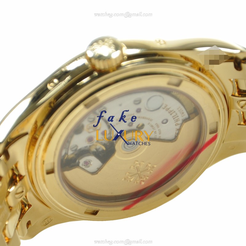 Patek Philippe 5146-1J-001 COMPLICATIONS Automatic 18kt Yellow Gold White Dial Replica Watch - Image 4