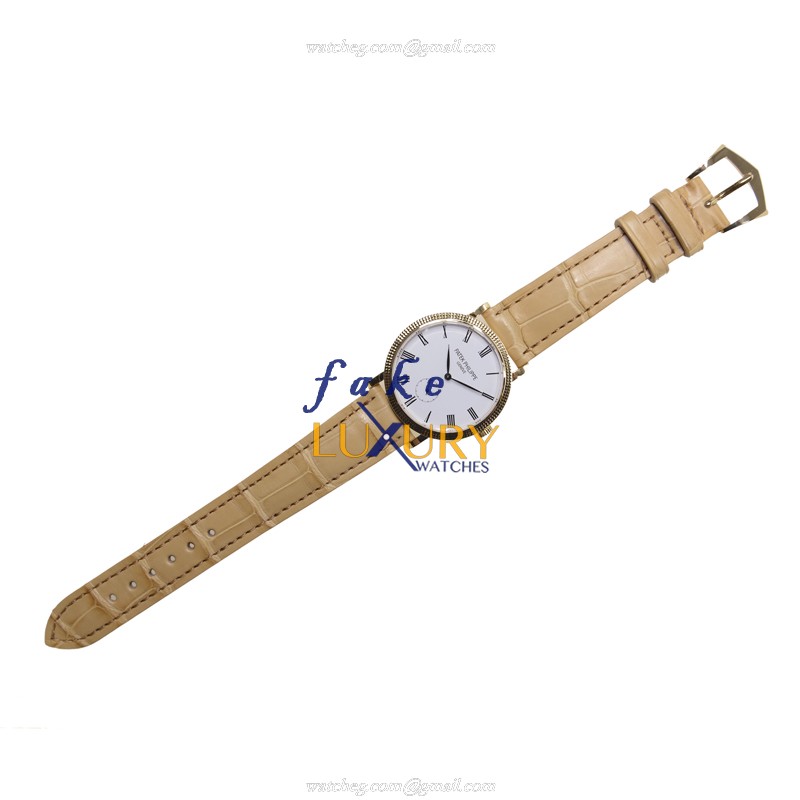 Patek Philippe Calatrava 7119J-010 Replica Watch With Manual Wind Movement, White Dial, 18kt Yellow - Image 2