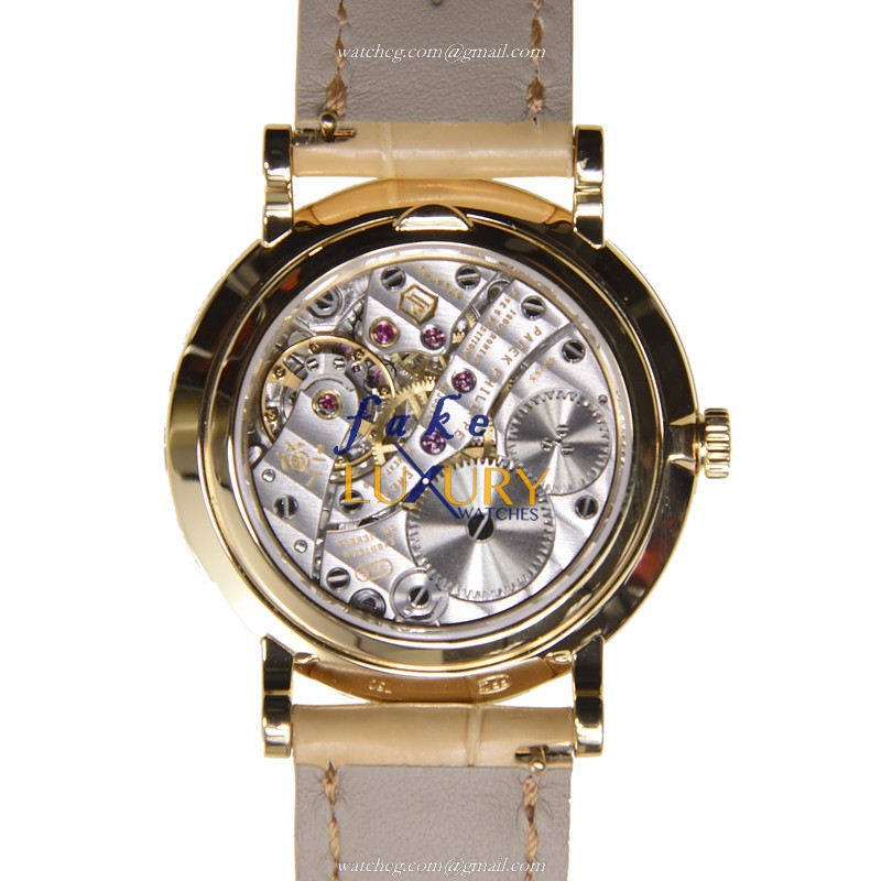 Patek Philippe Calatrava 7119J-010 Replica Watch With Manual Wind Movement, White Dial, 18kt Yellow - Image 3