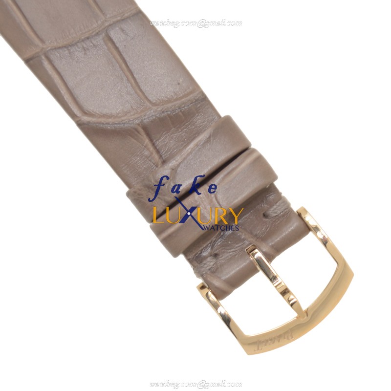 Piaget G0A39107 Replica Watch Manual Wind 18kt Rose Gold White Dial Alligator Strap - Image 4