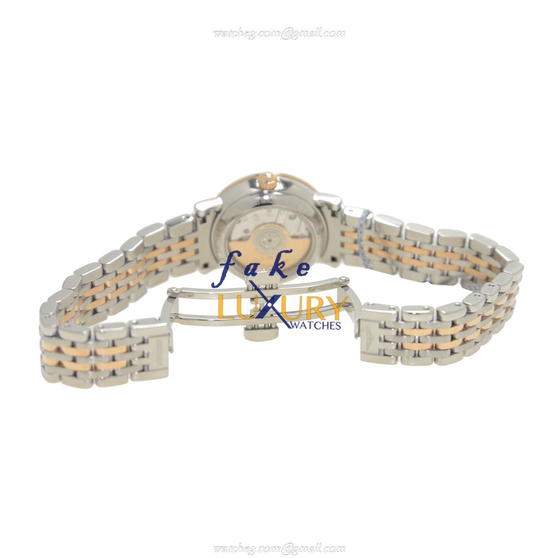 Longines L4.309.5.87.7 Elegant Replica Watch, Automatic Movement, White Mother of Pearl Dial, 18kt - Image 5