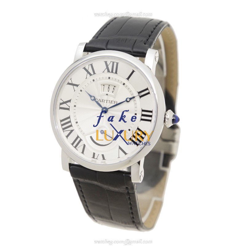 Cartier W1556369 Rotonde De Cartier Replica Watch, Manual Wind, Silver Dial, Steel Case - Image 3