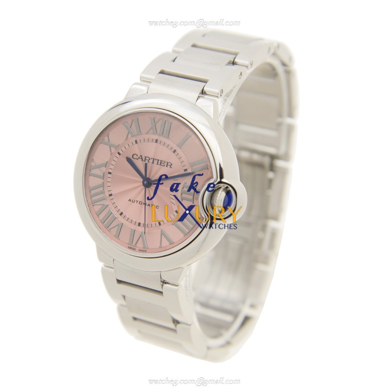 Cartier W6920041 BALLON BLEU - Automatic - Stainless Steel Case - Replica Watch - 36.6mm Pink Dial - Image 3
