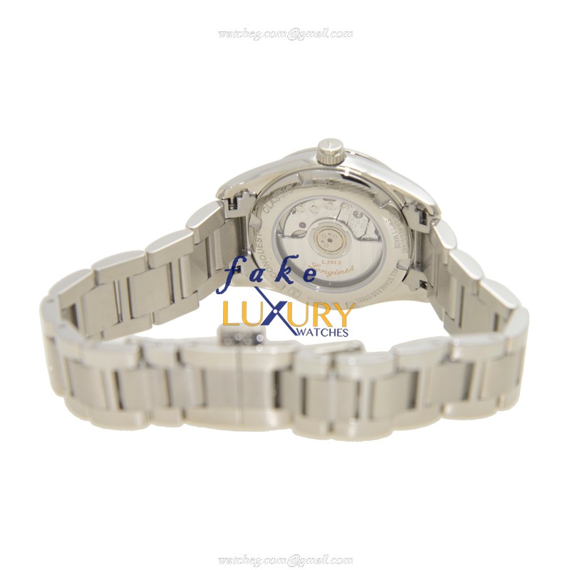 Longines L2.285.4.87.6 Conquest Replica Watch With Automatic Movement, White Mother of Pearl Dial - Image 4