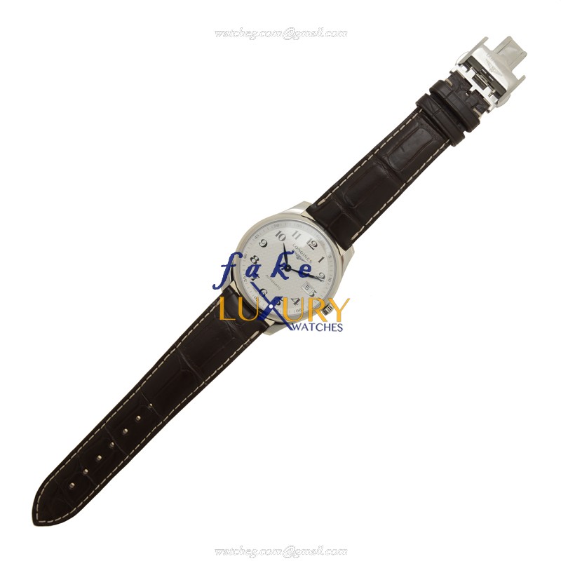 Longines L2.793.4.78.3 MASTER Automatic Stainless Steel Alligator Strap Replica Watch - Image 2