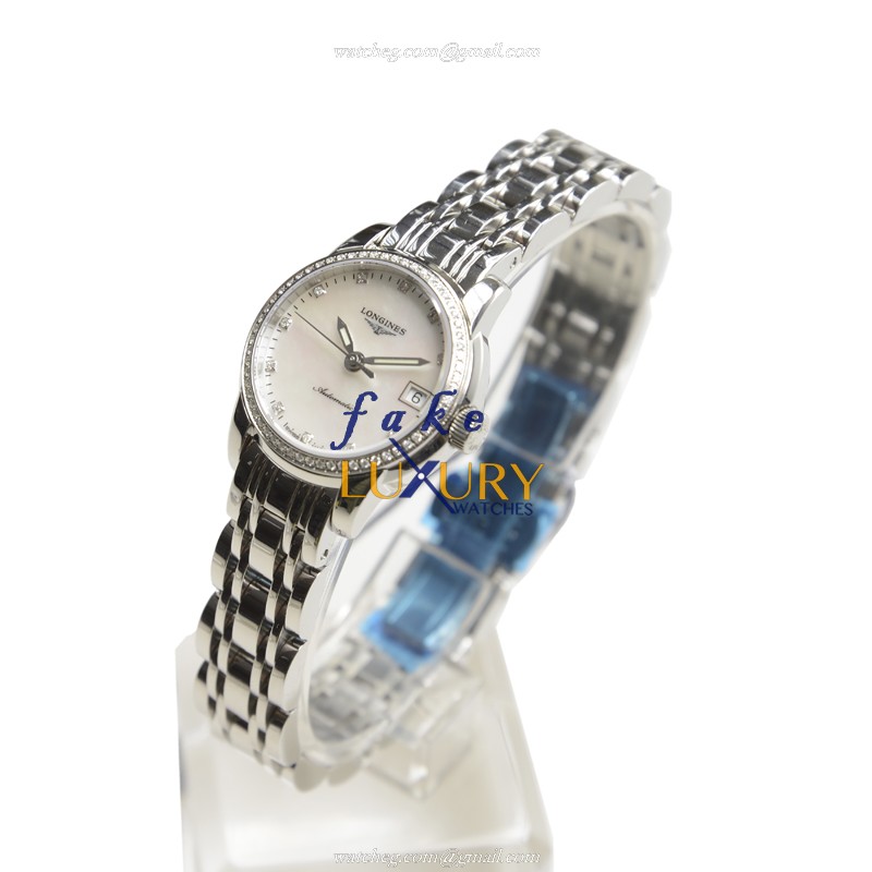 Longines L2.263.0.87.6 Saint Imier Replica Watch, White Mother of Pearl Dial, Steel Bracelet - Image 3