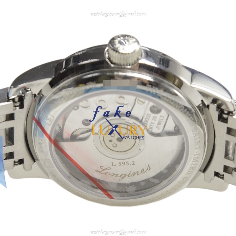 Longines L2.263.0.87.6 Saint Imier Replica Watch, White Mother of Pearl Dial, Steel Bracelet - Image 4