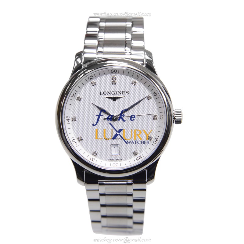 L2.628.4.77.6 - Longines Master Replica Watch Automatic Silver Dial Stainless Steel 38.5mm - Image 2