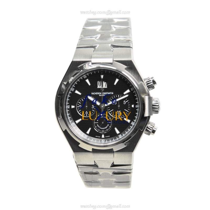 Vacheron Constantin 49150/B01A-9097 Overseas Automatic Black Dial Steel Replica Watch - Image 2
