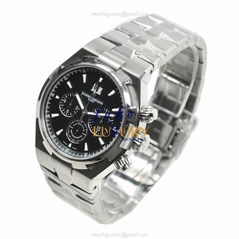 Vacheron Constantin 49150/B01A-9097 Overseas Automatic Black Dial Steel Replica Watch - Image 3