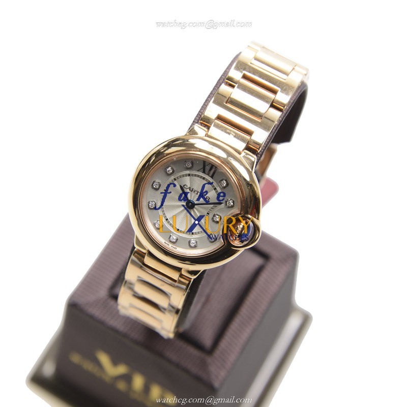 Cartier WE902025 BALLON BLEU Quartz 18kt Rose Gold Replica Watch - Automatic - Steel Case - Image 3