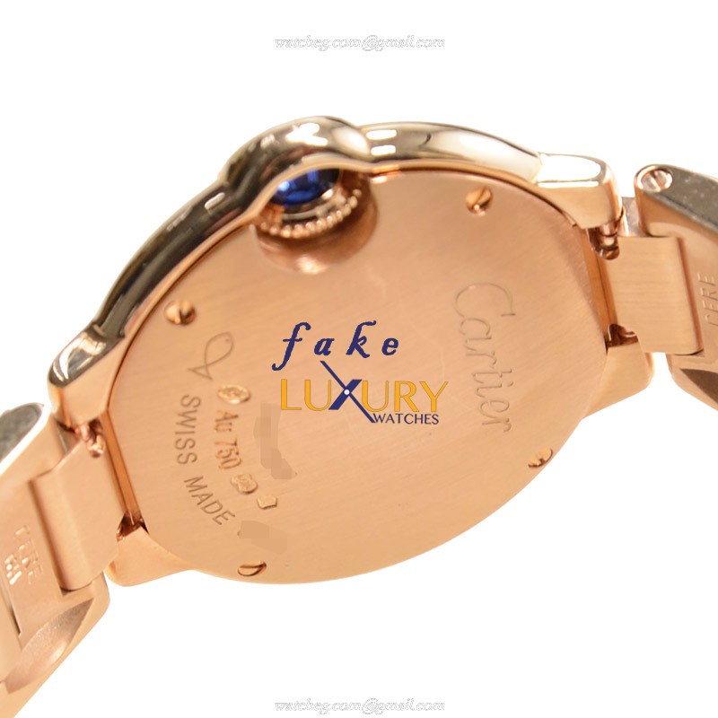 Cartier WE902025 BALLON BLEU Quartz 18kt Rose Gold Replica Watch - Automatic - Steel Case - Image 4