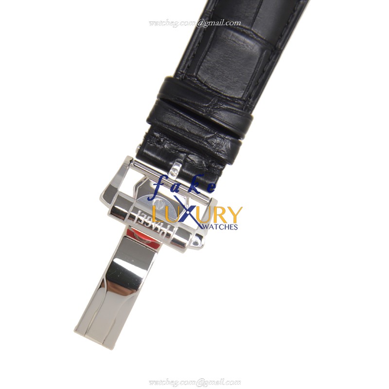 Piaget G0A31139 POLO Automatic 18kt White Gold Silver Dial Alligator Strap Replica Watch - Image 4