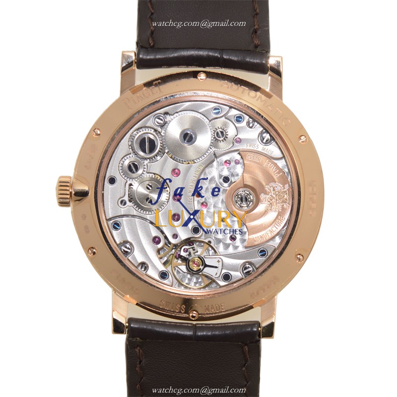 Piaget G0A38131 Altiplano Automatic 18kt Rose Gold Silver Dial Replica Watch - Image 3