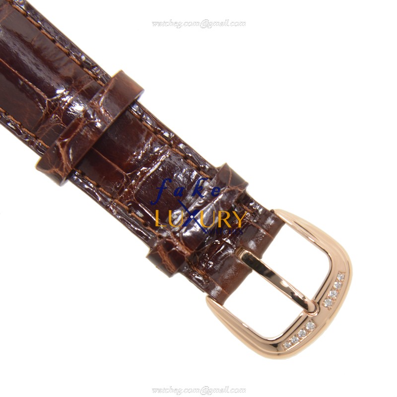 Franck Muller 5852 QZ REL D 5N Quartz 18kt Rose Gold Diamond Replica Watch - 32mm Case, Sapphire - Image 4