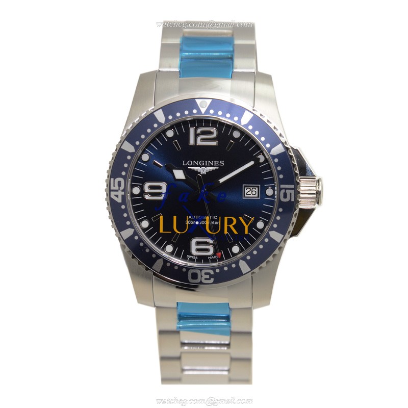 Longines L3.642.4.96.6 Conquest Replica Watch 41mm Blue Dial Stainless Steel Silver Strap Automatic - Image 2