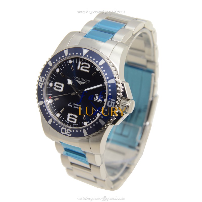 Longines L3.642.4.96.6 Conquest Replica Watch 41mm Blue Dial Stainless Steel Silver Strap Automatic - Image 3