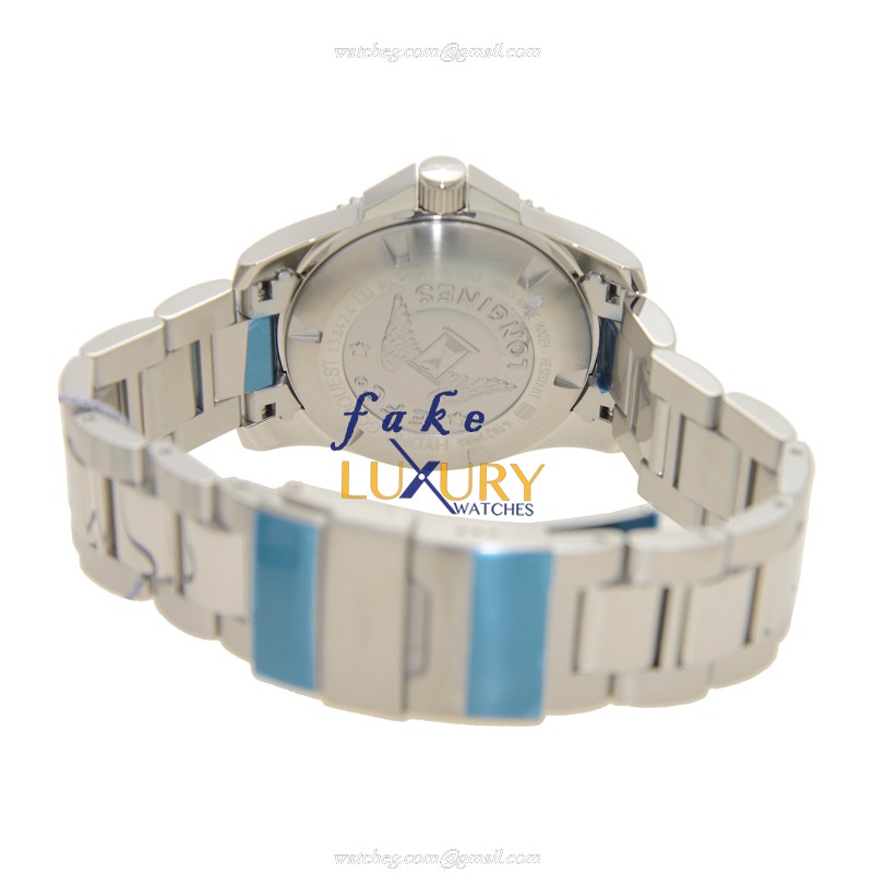 Longines L3.642.4.96.6 Conquest Replica Watch 41mm Blue Dial Stainless Steel Silver Strap Automatic - Image 4
