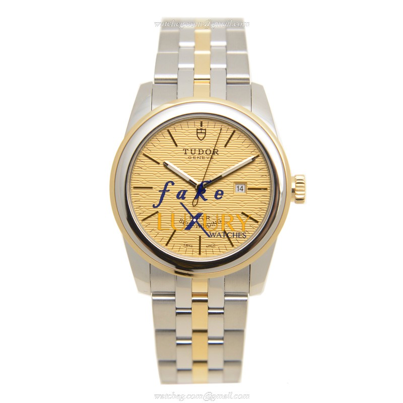 Tudor 53003-68033-CHCL GLAMOUR DATE Auto 18kt Gold Steel Replica Watch - Swiss Movement - Image 2