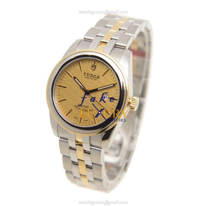 Tudor 53003-68033-CHCL GLAMOUR DATE Auto 18kt Gold Steel Replica Watch - Swiss Movement - Image 3