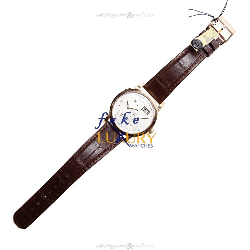 A Lange & Sohne 101.032 Grand Lange Manual Wind 18kt Rose Gold White Dial Replica Watch - Image 2