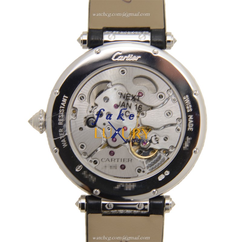 Cartier HPI00692 PROMENADE DUNE PANTHERE - Automatic - 18kt White Gold & Diamond - Black Dial - Image 3