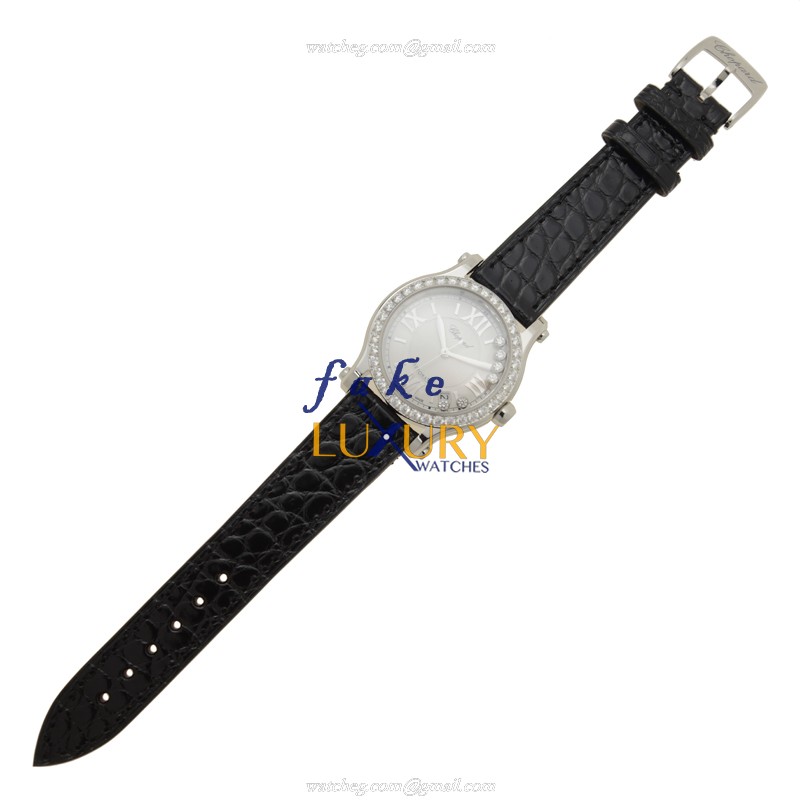 -278559-3003 - Chopard Happy Sport Automatic Stainless Steel Replica Watch - Silver Dial - Image 2