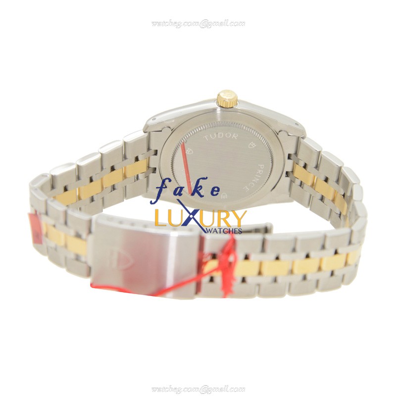 Tudor 74033-62473-CH Replica Watch, Auto, 18kt Gold & Steel Case, Silver Dial - Image 4