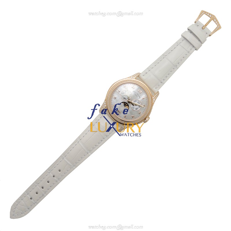 Patek Philippe 4937R-001 Complications Automatic 18kt Rose Gold White Dial Replica Watch - Image 2