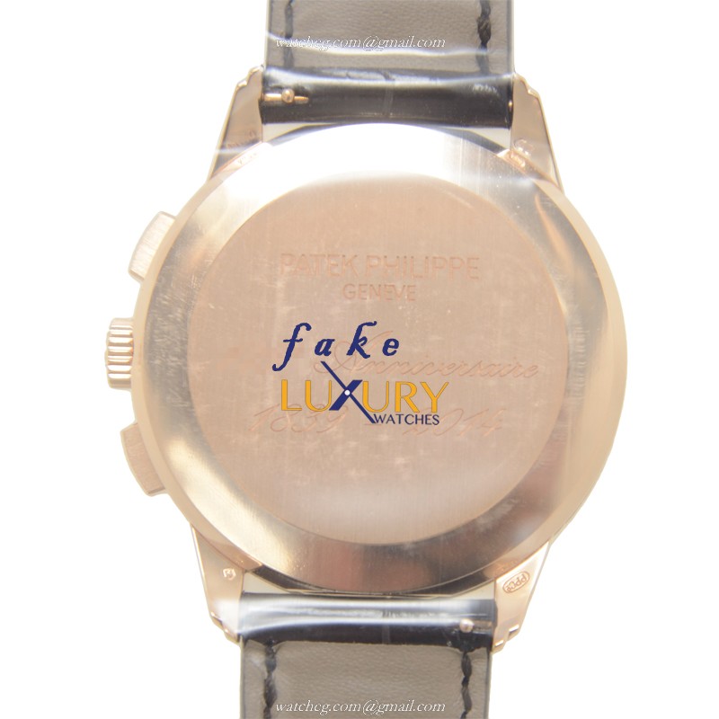 Patek Philippe 5975R-001 Anniversary Automatic 18kt Rose Gold Alligator Strap Replica Watch - Image 4