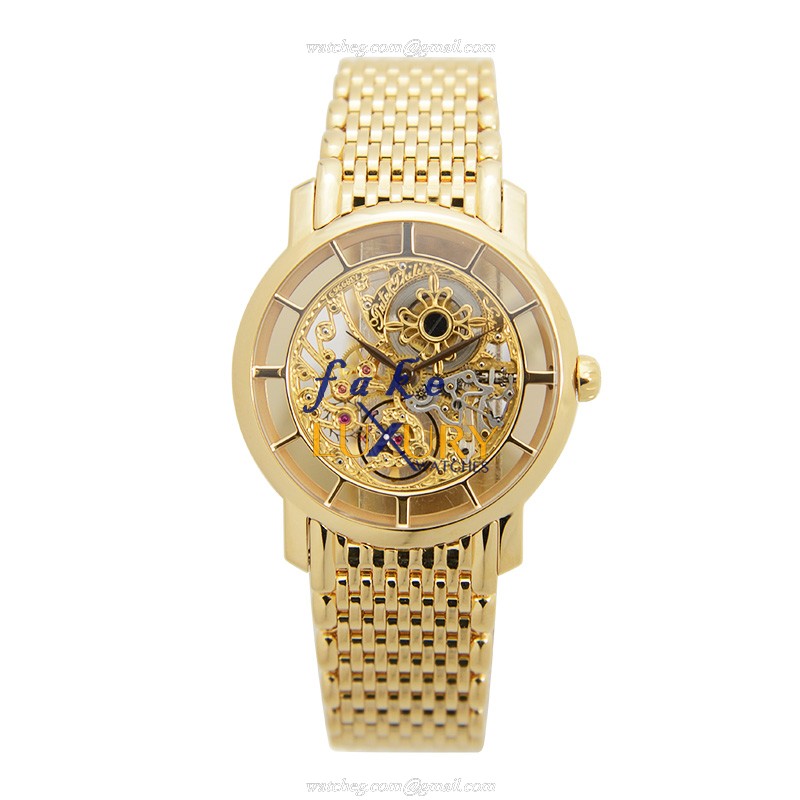 Patek Philippe 7180-1J-001 Replica Watch, Gold Dial, Manual Wind, 18kt Yellow Gold Case - Image 2