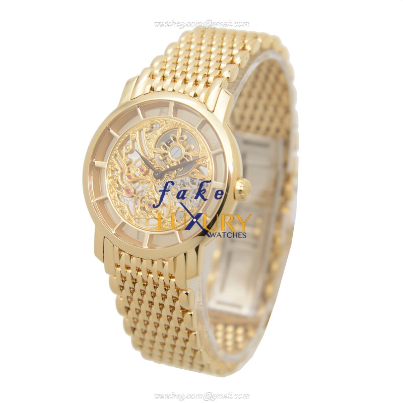 Patek Philippe 7180-1J-001 Replica Watch, Gold Dial, Manual Wind, 18kt Yellow Gold Case - Image 3