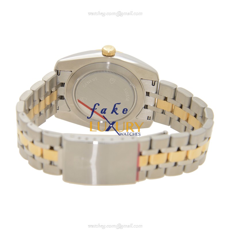 Tudor 23013-62113-10DI GY CLASSIC AUTO 18kt Gold Steel Case Gray Dial Silver Strap Replica Watch - Image 4