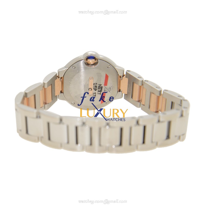 WE902076 - Cartier Ballon Bleu Replica Watch Quartz 18kt Rose Magic Diamond Silver Dial - Image 4