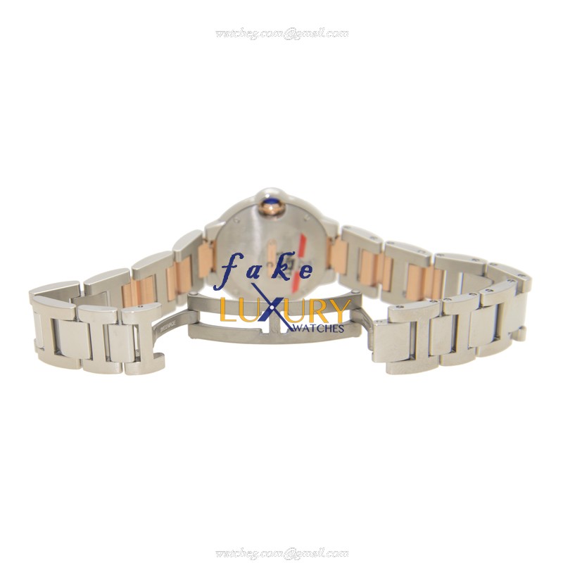 WE902076 - Cartier Ballon Bleu Replica Watch Quartz 18kt Rose Magic Diamond Silver Dial - Image 5