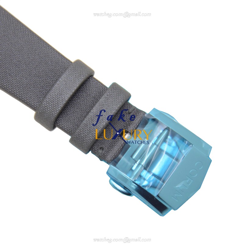 Corum 082.101.29-F149 PK10 Admirals Cup Automatic 18kt Rose & Diamond Gray Dial Leather Replica - Image 4